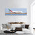 Emirates Passenger Plane Panoramic Canvas Wall Art-3 Piece-25" x 08"-Tiaracle