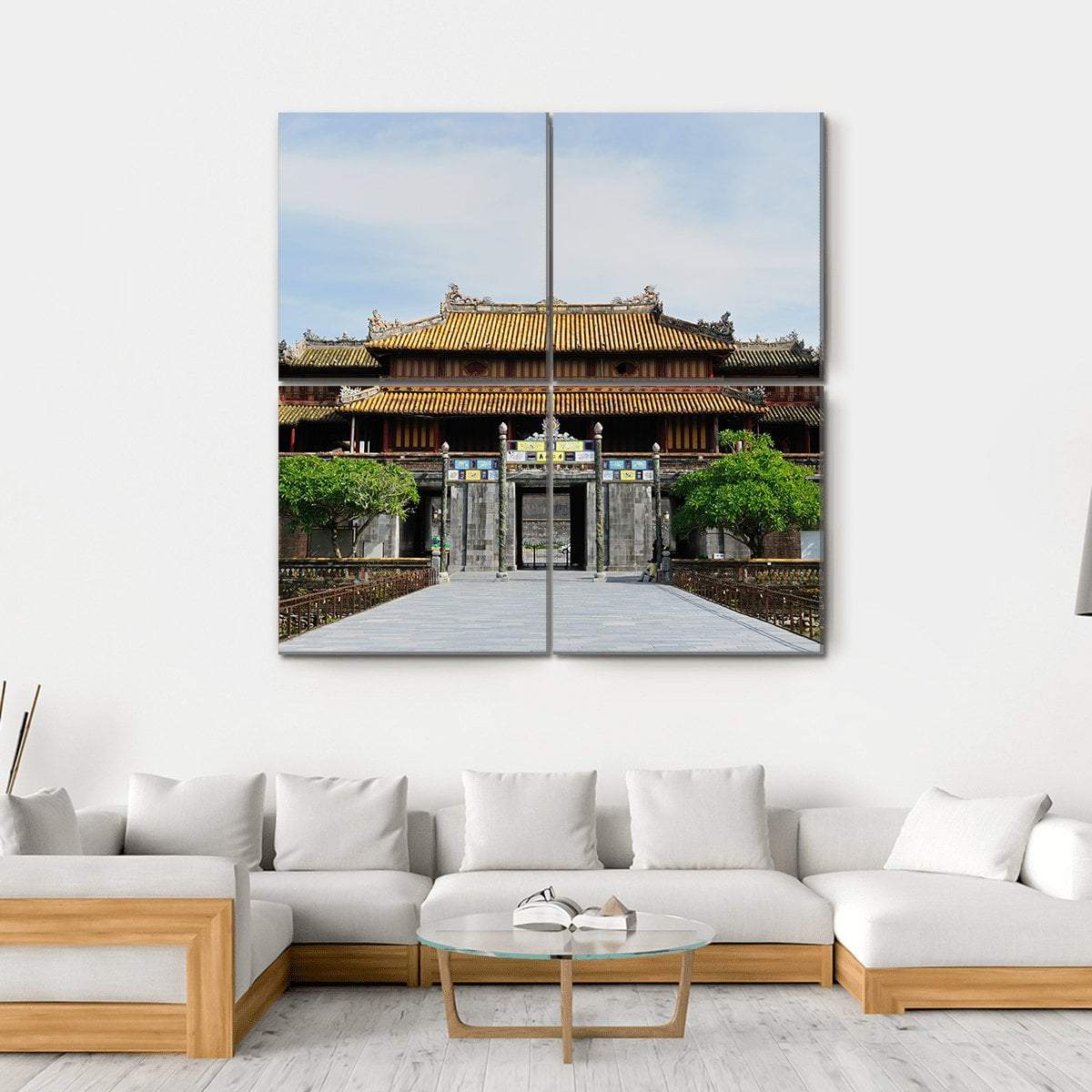 Emperor Palace Complex Canvas Wall Art-4 Square-Gallery Wrap-17" x 17"-Tiaracle