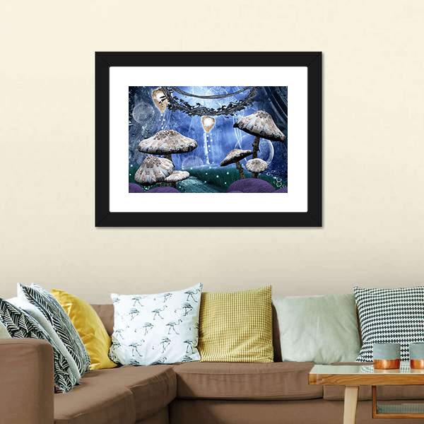 Enchanted Fantasy Forest Canvas Wall Art-1 Piece-Framed Print-20" x 16"-Tiaracle