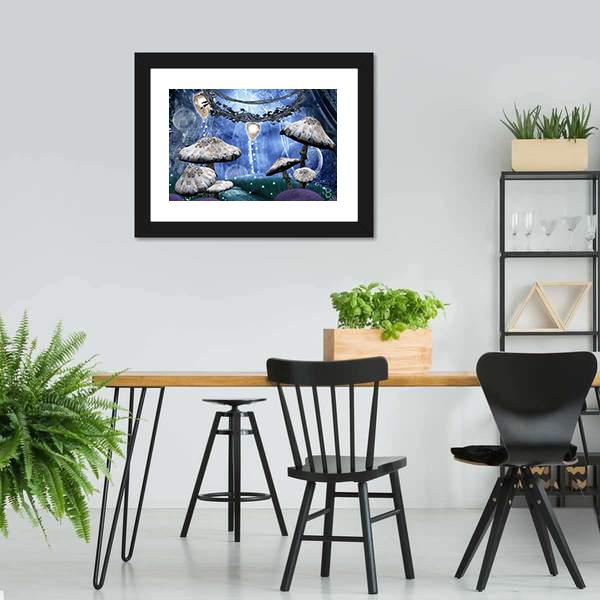 Enchanted Fantasy Forest Canvas Wall Art-5 Horizontal-Gallery Wrap-22" x 12"-Tiaracle