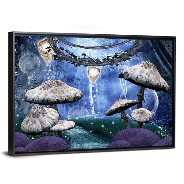 Enchanted Fantasy Forest Canvas Wall Art-5 Horizontal-Gallery Wrap-22" x 12"-Tiaracle
