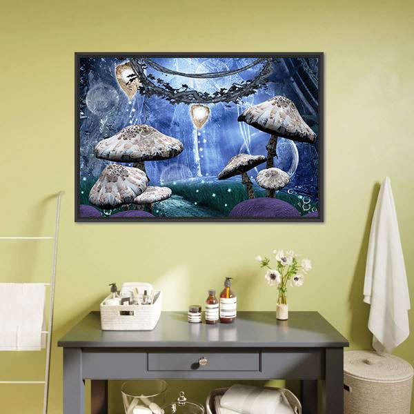 Enchanted Fantasy Forest Canvas Wall Art-3 Horizontal-Gallery Wrap-25" x 16"-Tiaracle