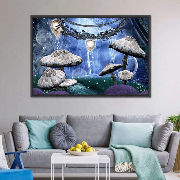 Enchanted Fantasy Forest Canvas Wall Art-3 Horizontal-Gallery Wrap-25" x 16"-Tiaracle