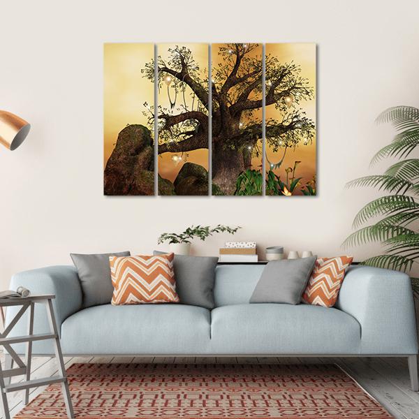 Enchanted Nature Series Canvas Wall Art-4 Horizontal-Gallery Wrap-34" x 24"-Tiaracle