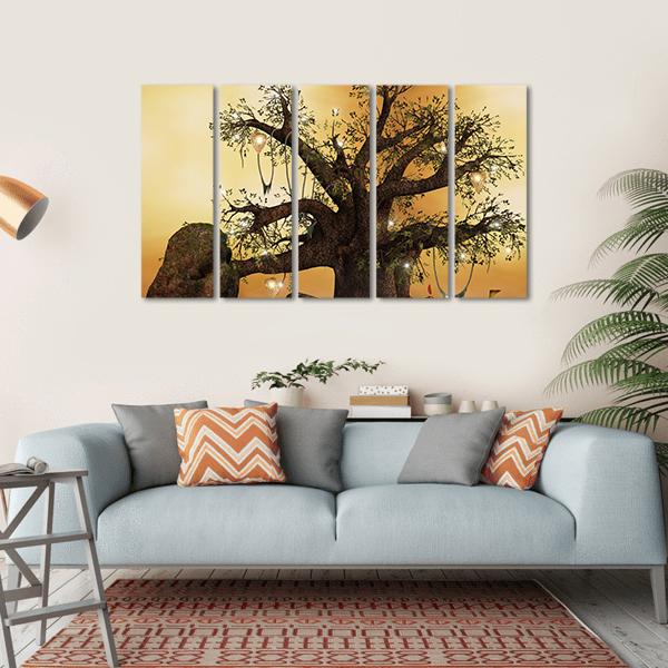 Enchanted Nature Series Canvas Wall Art-5 Horizontal-Gallery Wrap-22" x 12"-Tiaracle