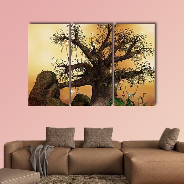 Enchanted Nature Series Canvas Wall Art-3 Horizontal-Gallery Wrap-25" x 16"-Tiaracle