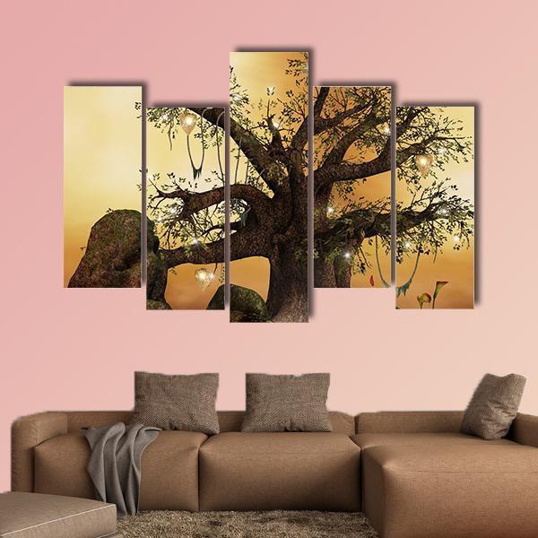 Enchanted Nature Series Canvas Wall Art-5 Pop-Gallery Wrap-47" x 32"-Tiaracle