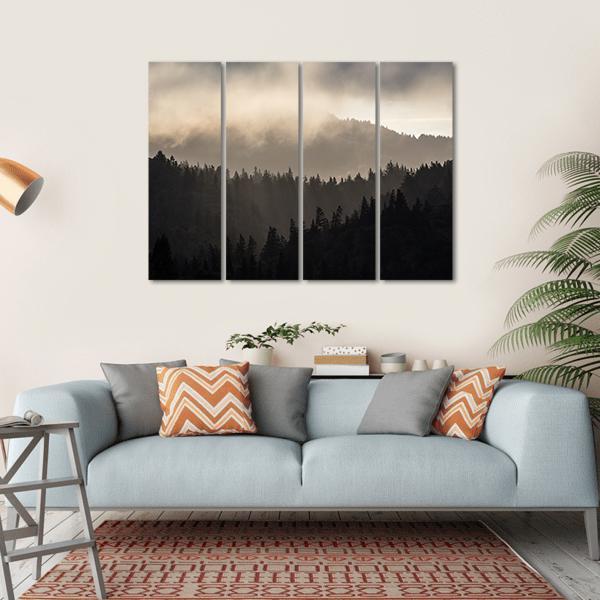 Endless Forest In Humboldt Canvas Wall Art-4 Horizontal-Gallery Wrap-34&quot; x 24&quot;-Tiaracle