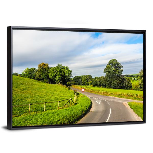English Country Panorama Around Salisbury Canvas Wall Art-3 Horizontal-Gallery Wrap-25" x 16"-Tiaracle