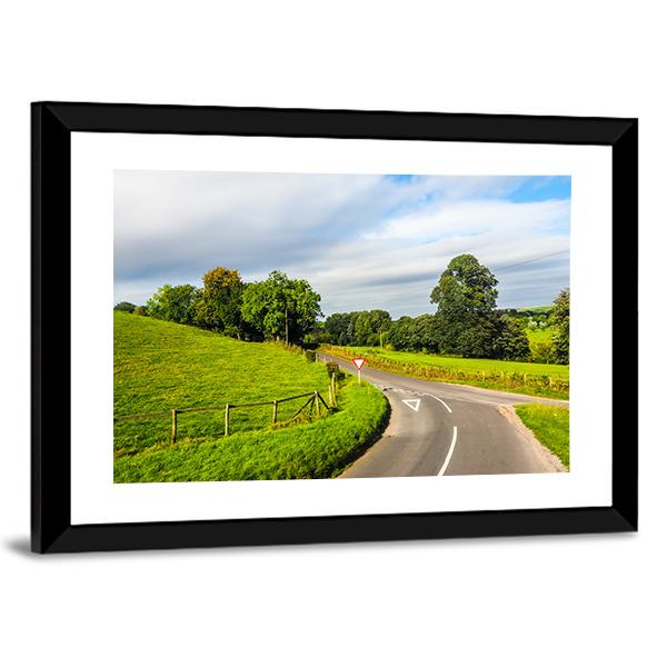 English Country Panorama Around Salisbury Canvas Wall Art-3 Horizontal-Gallery Wrap-25" x 16"-Tiaracle