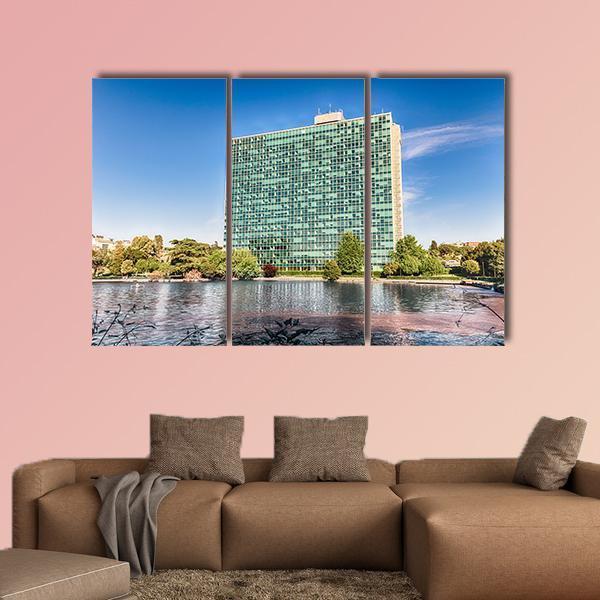ENI Headquarters Canvas Wall Art-3 Horizontal-Gallery Wrap-25" x 16"-Tiaracle