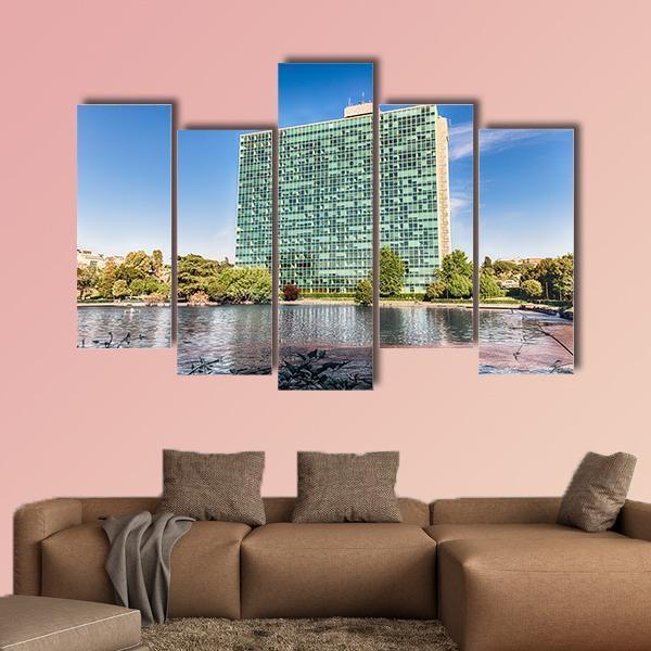 ENI Headquarters Canvas Wall Art-5 Pop-Gallery Wrap-47" x 32"-Tiaracle