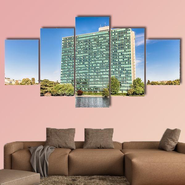 ENI Headquarters Canvas Wall Art-5 Star-Gallery Wrap-62" x 32"-Tiaracle