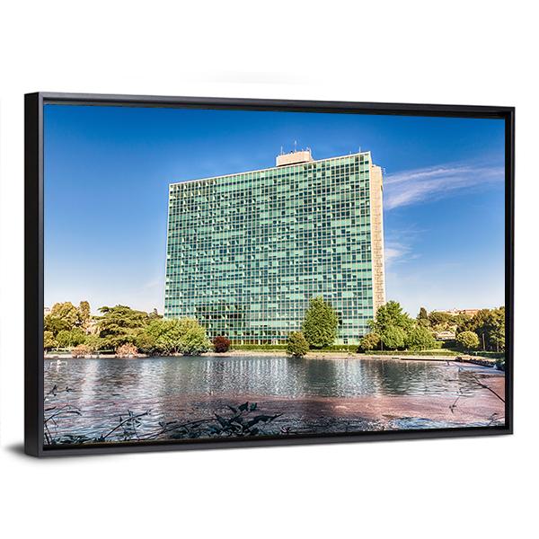 ENI Headquarters Canvas Wall Art-3 Horizontal-Gallery Wrap-25" x 16"-Tiaracle