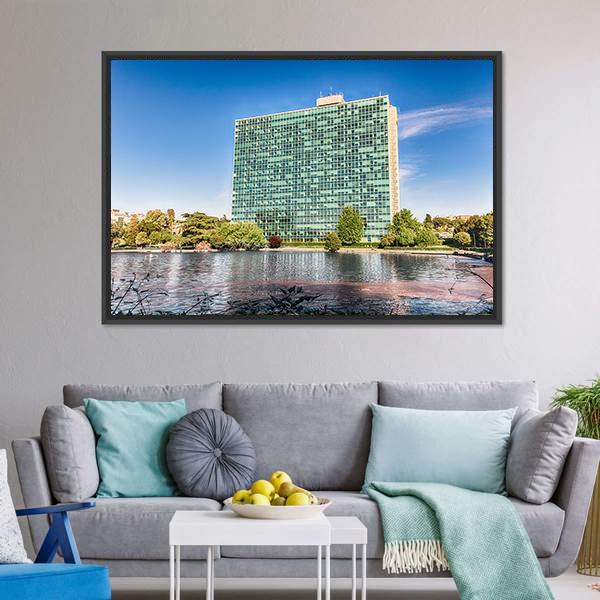 ENI Headquarters Canvas Wall Art-3 Horizontal-Gallery Wrap-25" x 16"-Tiaracle