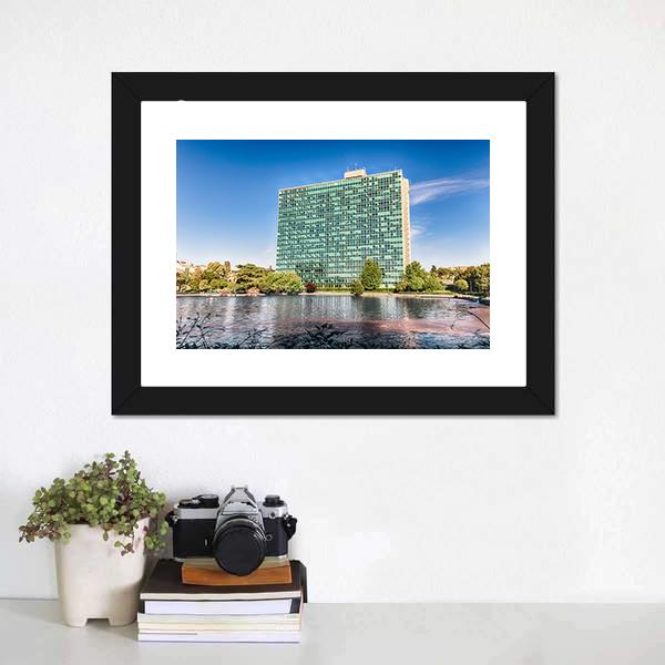 ENI Headquarters Canvas Wall Art-3 Horizontal-Gallery Wrap-25" x 16"-Tiaracle