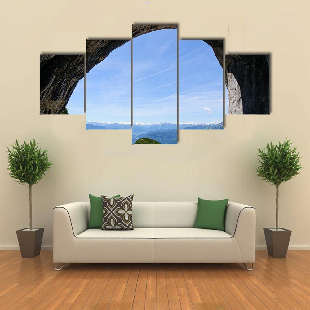 Entrance Of Eisriesenwelt Canvas Wall Art-5 Star-Gallery Wrap-62" x 32"-Tiaracle