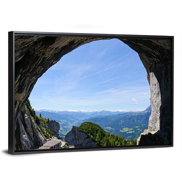 Entrance Of Eisriesenwelt Canvas Wall Art-3 Horizontal-Gallery Wrap-25" x 16"-Tiaracle
