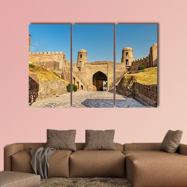 Entrance Of Hisor Fortress Canvas Wall Art-3 Horizontal-Gallery Wrap-37" x 24"-Tiaracle