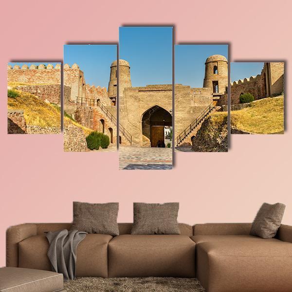 Entrance Of Hisor Fortress Canvas Wall Art-5 Star-Gallery Wrap-62" x 32"-Tiaracle
