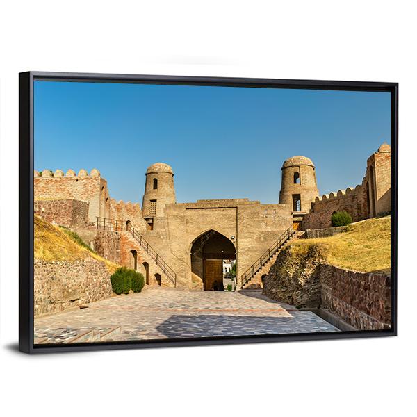 Entrance Of Hisor Fortress Canvas Wall Art-3 Horizontal-Gallery Wrap-25" x 16"-Tiaracle