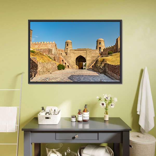 Entrance Of Hisor Fortress Canvas Wall Art-3 Horizontal-Gallery Wrap-25" x 16"-Tiaracle