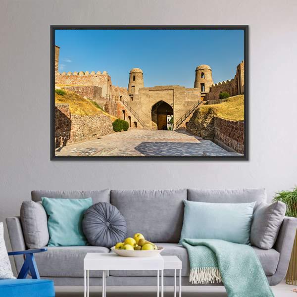 Entrance Of Hisor Fortress Canvas Wall Art-3 Horizontal-Gallery Wrap-25" x 16"-Tiaracle