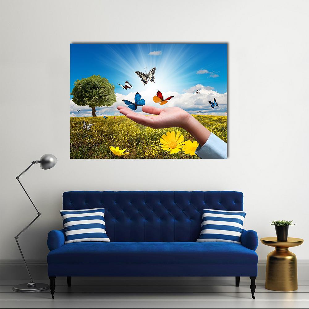 Environmental Protection Concept Canvas Wall Art-1 Piece-Gallery Wrap-36" x 24"-Tiaracle