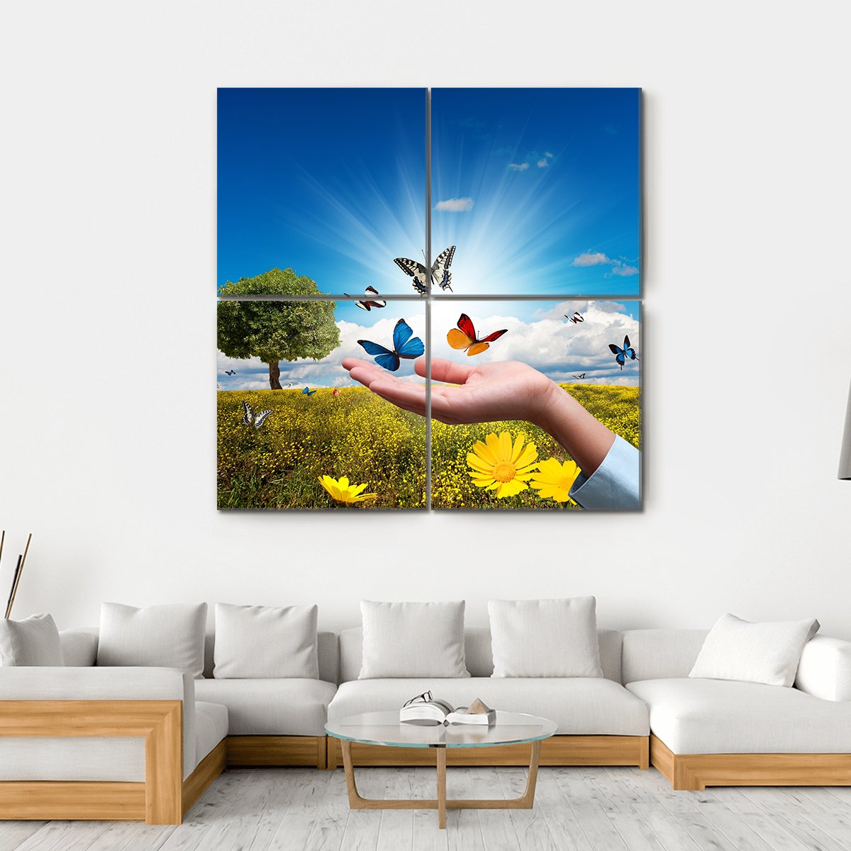 Environmental Protection Concept Canvas Wall Art-4 Square-Gallery Wrap-17" x 17"-Tiaracle