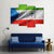 Equatorial Guinea Flag Canvas Wall Art-4 Pop-Gallery Wrap-50" x 32"-Tiaracle