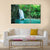 Erawan Tropical Waterfall Canvas Wall Art-3 Horizontal-Gallery Wrap-37" x 24"-Tiaracle