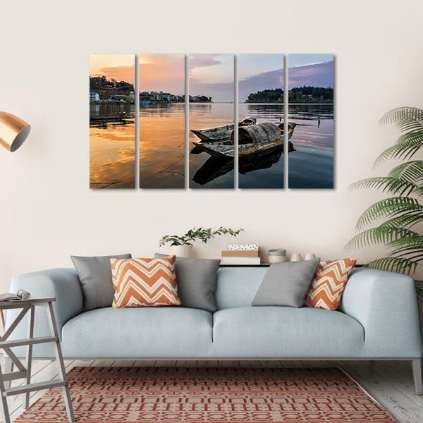 Erhai Lake China Canvas Wall Art-5 Horizontal-Gallery Wrap-22" x 12"-Tiaracle