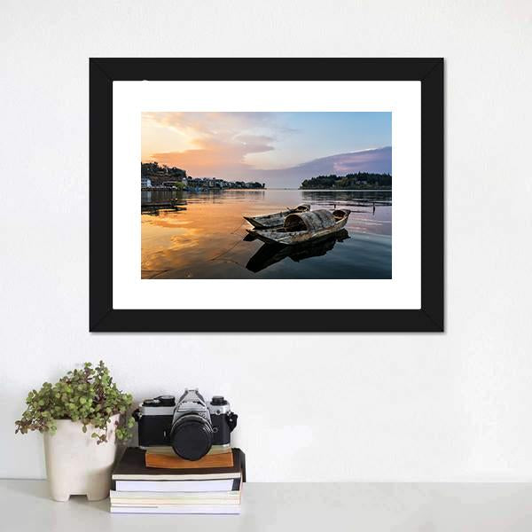 Erhai Lake China Canvas Wall Art-5 Horizontal-Gallery Wrap-22" x 12"-Tiaracle