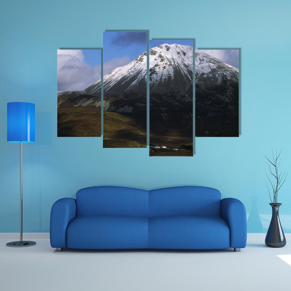 Errigal Mountain Ireland Canvas Wall Art-4 Pop-Gallery Wrap-50" x 32"-Tiaracle