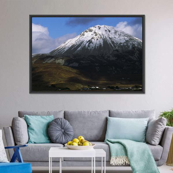 Errigal Mountain Ireland Canvas Wall Art-3 Horizontal-Gallery Wrap-25" x 16"-Tiaracle