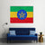 Ethiopian Flag Canvas Wall Art-5 Horizontal-Gallery Wrap-22" x 12"-Tiaracle