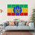 Ethiopian Flag Canvas Wall Art-5 Horizontal-Gallery Wrap-22" x 12"-Tiaracle