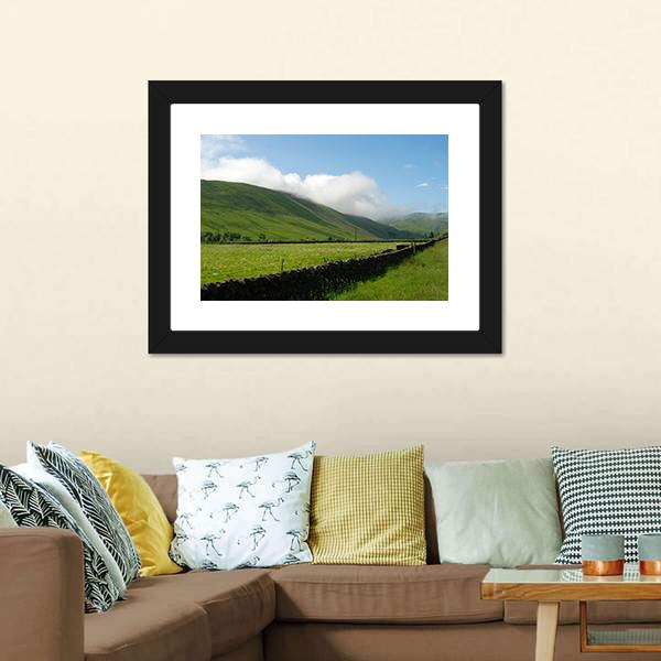 Ettrick Valley Scotland Canvas Wall Art-1 Piece-Framed Print-20" x 16"-Tiaracle
