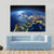 Planet Earth Night View Canvas Wall Art-4 Horizontal-Gallery Wrap-34" x 24"-Tiaracle