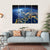 Planet Earth Night View Canvas Wall Art-4 Horizontal-Gallery Wrap-34" x 24"-Tiaracle
