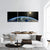 Europe From Satellite Panoramic Canvas Wall Art-3 Piece-25" x 08"-Tiaracle