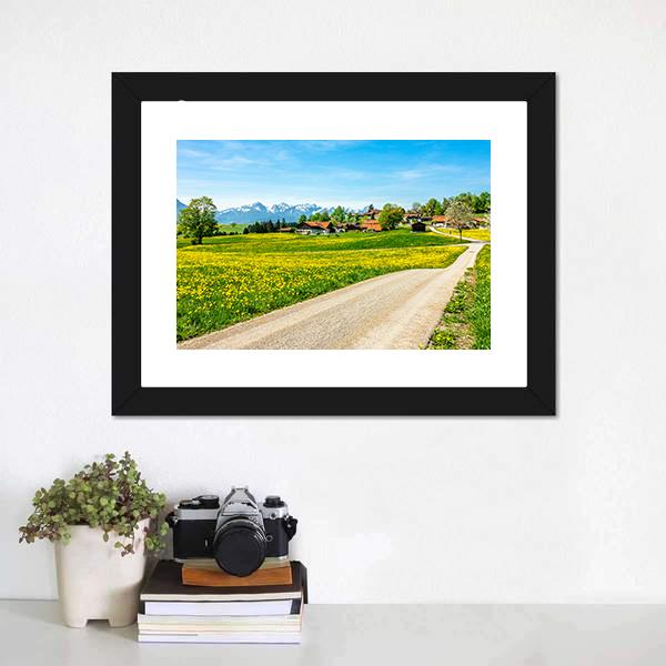 European Alps Near Fuessen Canvas Wall Art-3 Horizontal-Gallery Wrap-25" x 16"-Tiaracle