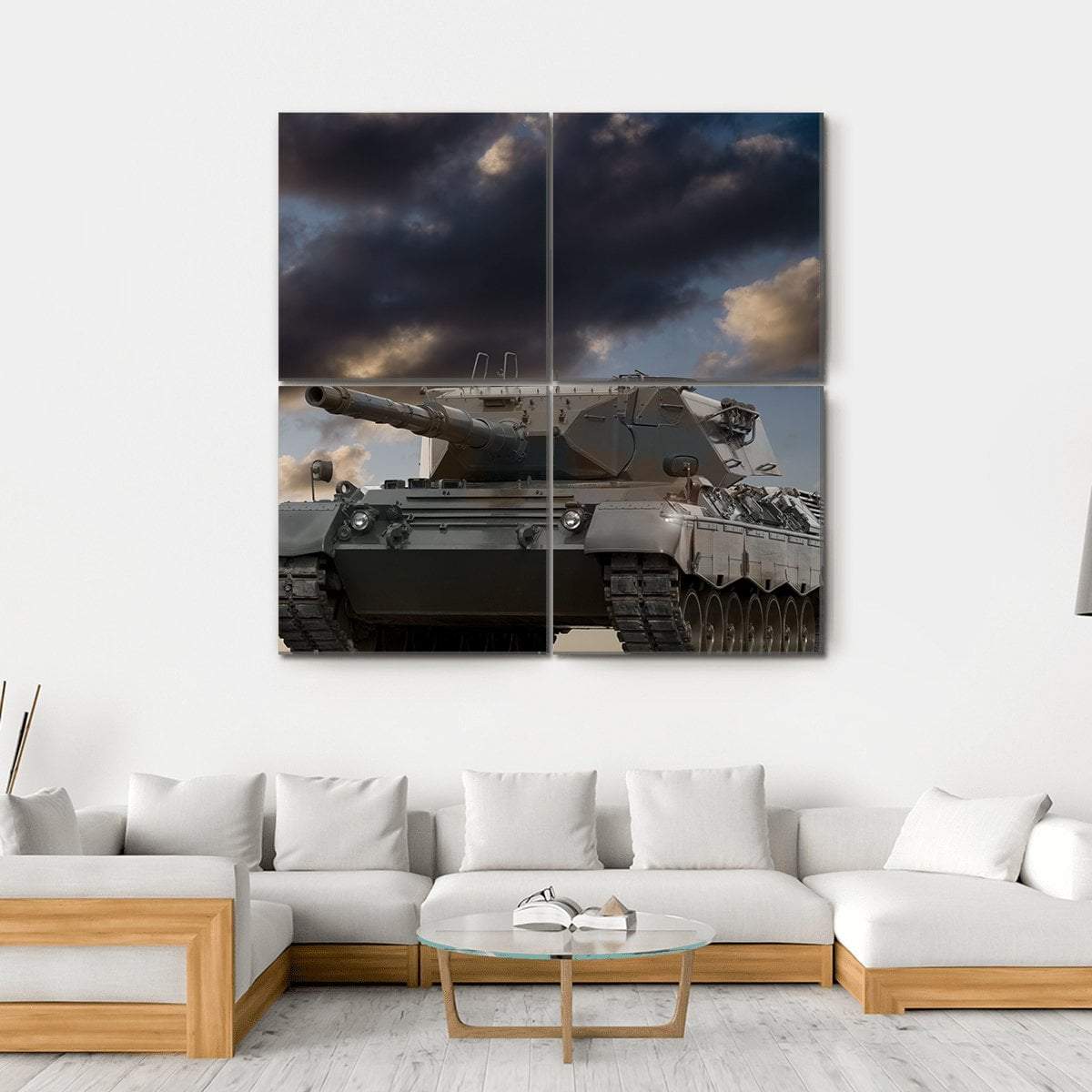 European Battle Tanks Canvas Wall Art-4 Square-Gallery Wrap-17" x 17"-Tiaracle