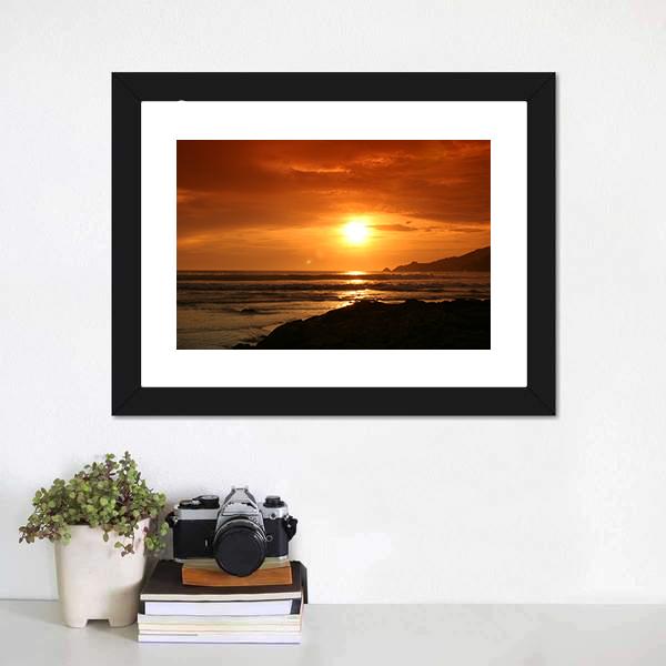 Evening At Patong Beach Canvas Wall Art-3 Horizontal-Gallery Wrap-25" x 16"-Tiaracle
