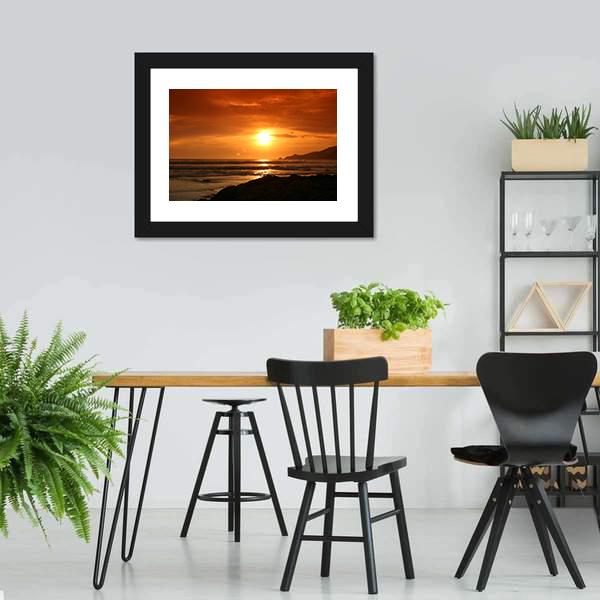 Evening At Patong Beach Canvas Wall Art-3 Horizontal-Gallery Wrap-25" x 16"-Tiaracle