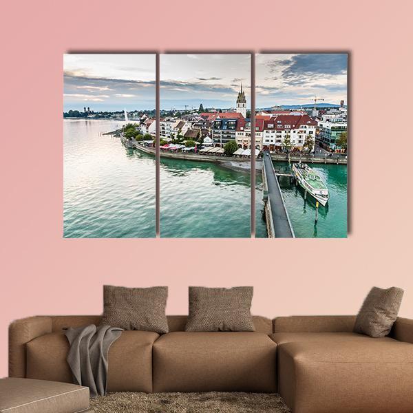 Friedrichshafen City Germany Canvas Wall Art-3 Horizontal-Gallery Wrap-25" x 16"-Tiaracle