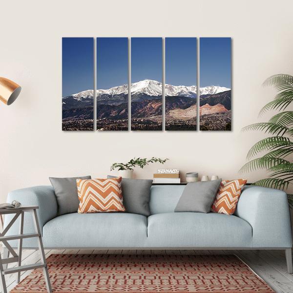 Pikes Peak Colorado Canvas Wall Art-5 Horizontal-Gallery Wrap-22" x 12"-Tiaracle