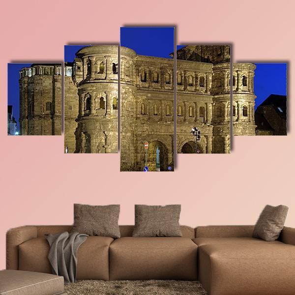 The Porta Nigra Canvas Wall Art-5 Star-Gallery Wrap-62" x 32"-Tiaracle