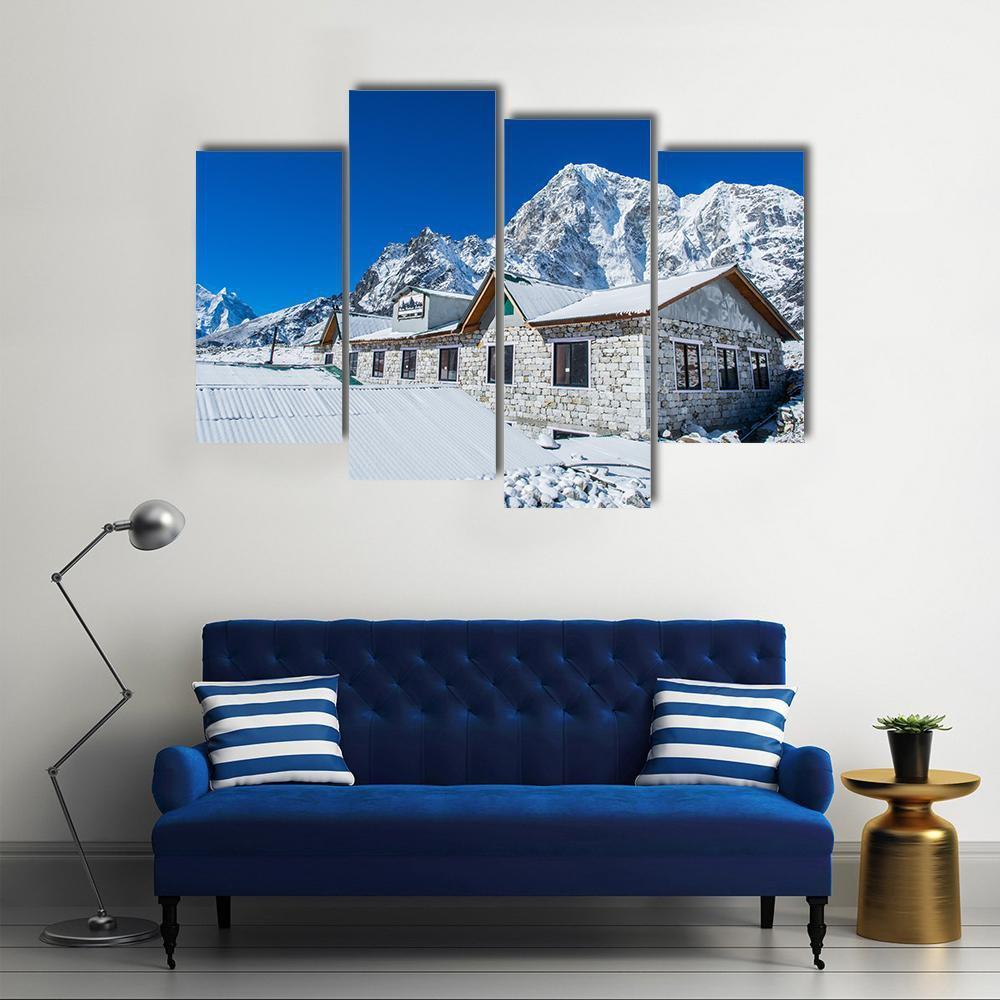 Everest Base Camp Canvas Wall Art-4 Pop-Gallery Wrap-50" x 32"-Tiaracle