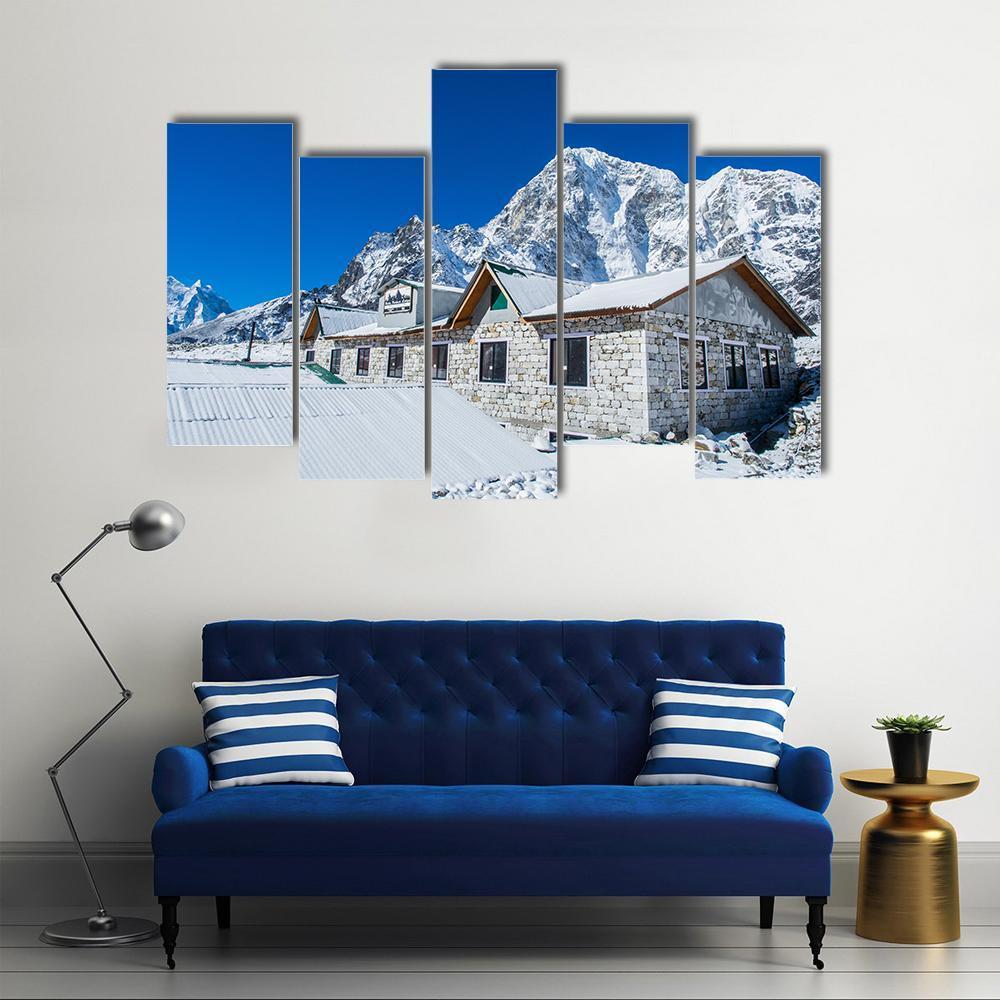 Everest Base Camp Canvas Wall Art-5 Pop-Gallery Wrap-47" x 32"-Tiaracle